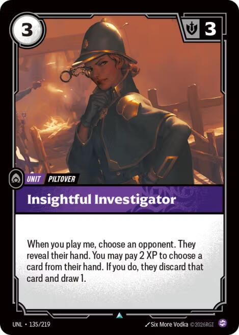 Insightful Investigator 135/219 card from Unleashed