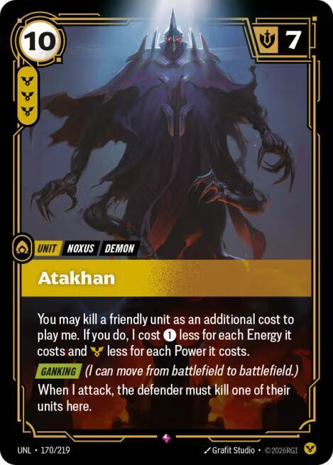 Atakhan 170/219 card from Unleashed