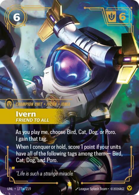 Ivern - Friend to All (Alternate Art) 177a/219 card from Unleashed