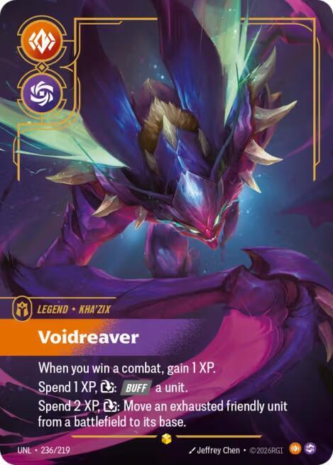 Kha'Zix - Voidreaver (Overnumbered) 236/219 card from Unleashed