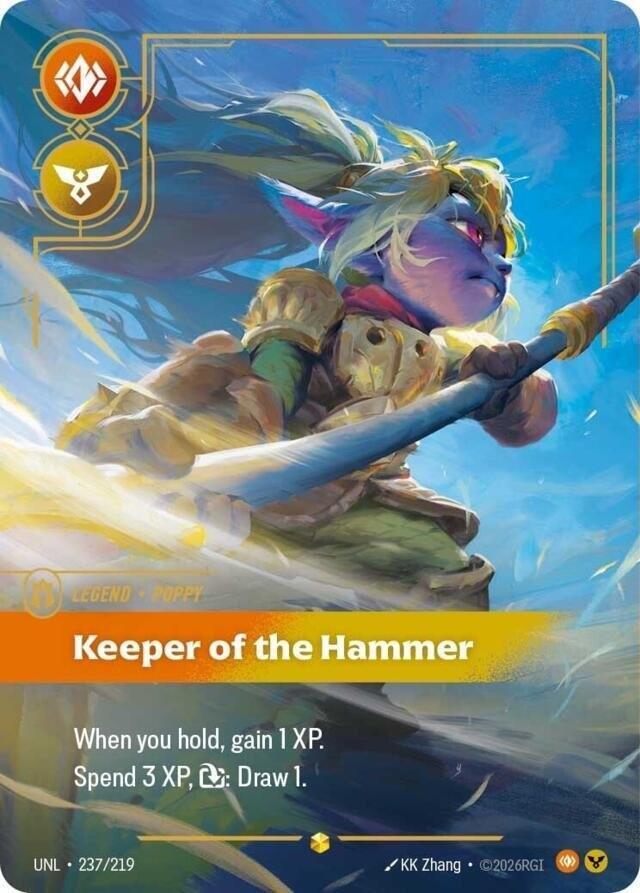 Poppy - Keeper of the Hammer (Overnumbered) 237/219 card from Unleashed