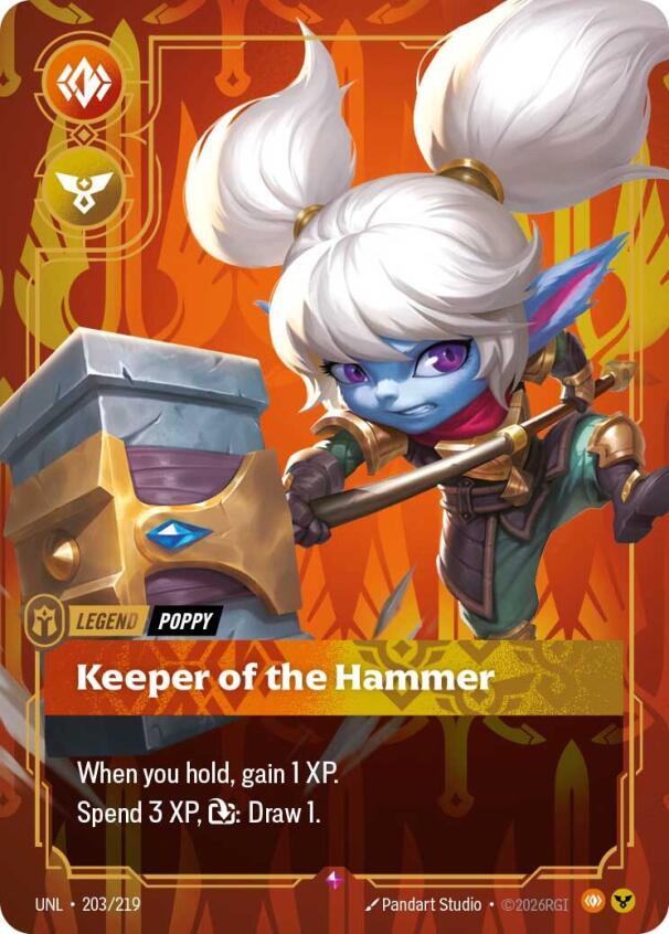 Poppy - Keeper of the Hammer 203/219 card from Unleashed