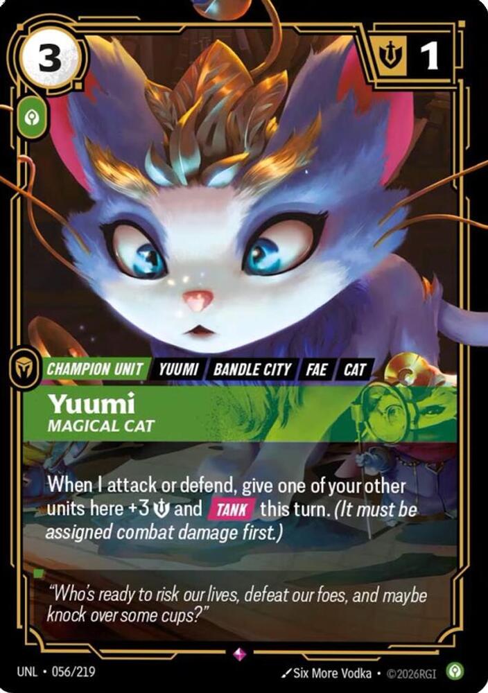 Yuumi - Magical Cat 056/219 card from Unleashed