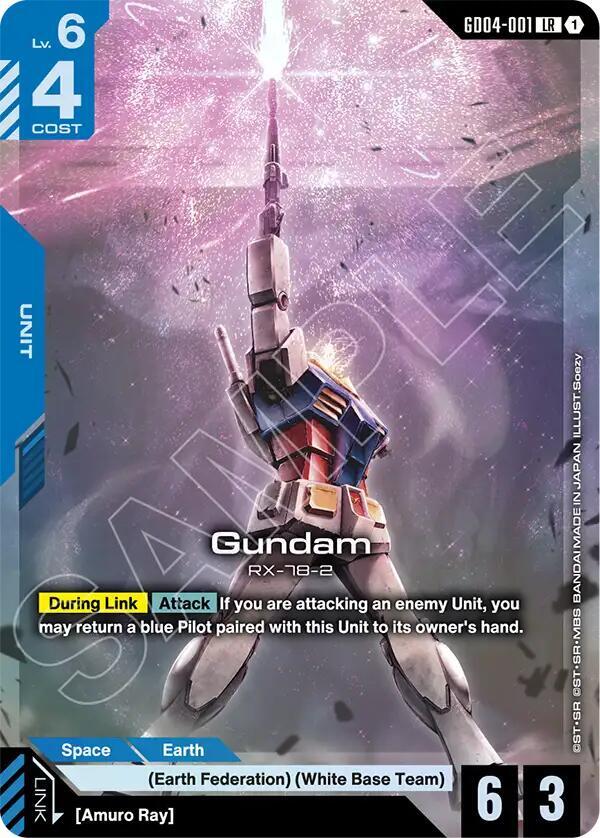 Gundam GD04-001 card from Phantom Aria