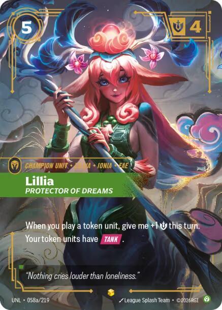 Lillia - Protector of Dreams (Alternate Art) 058a/219 card from Unleashed