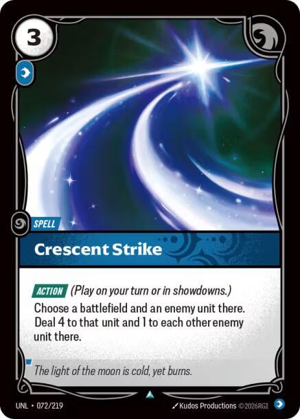 Crescent Strike 072/219 card from Unleashed