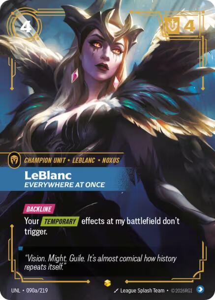 LeBlanc - Everywhere At Once (Alternate Art) 090a/219 card from Unleashed