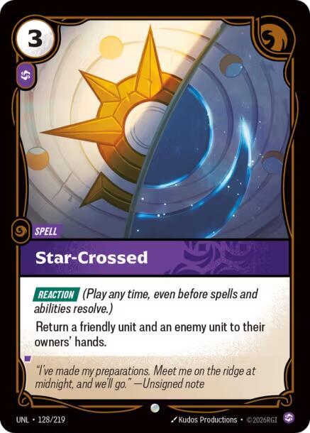 Star-Crossed 128/219 card from Unleashed