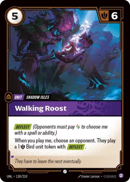 Walking Roost 130/219 card from Unleashed