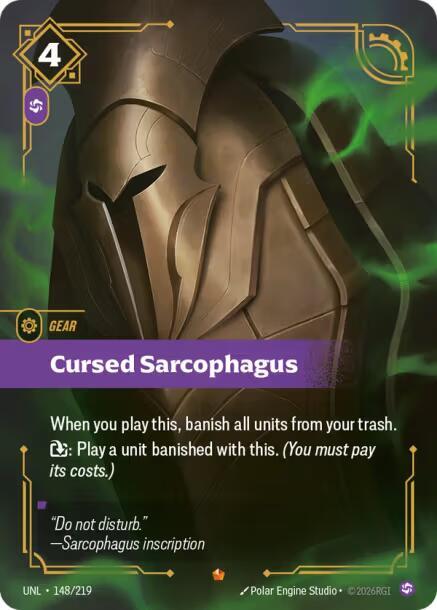 Cursed Sarcophagus 148/219 card from Unleashed