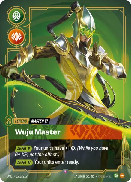 Master Yi - Wuju Master 191/219 card from Unleashed