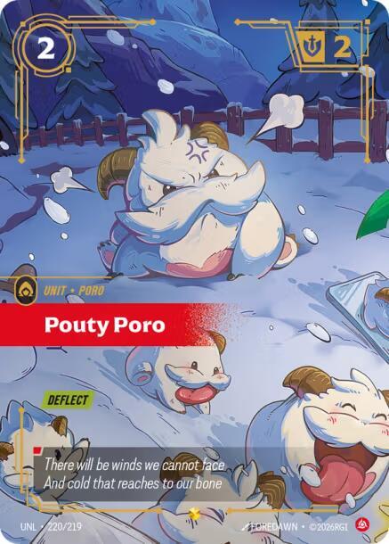 Pouty Poro (Overnumbered) 220/219 card from Unleashed