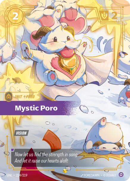 Mystic Poro (Overnumbered) 224/219 card from Unleashed