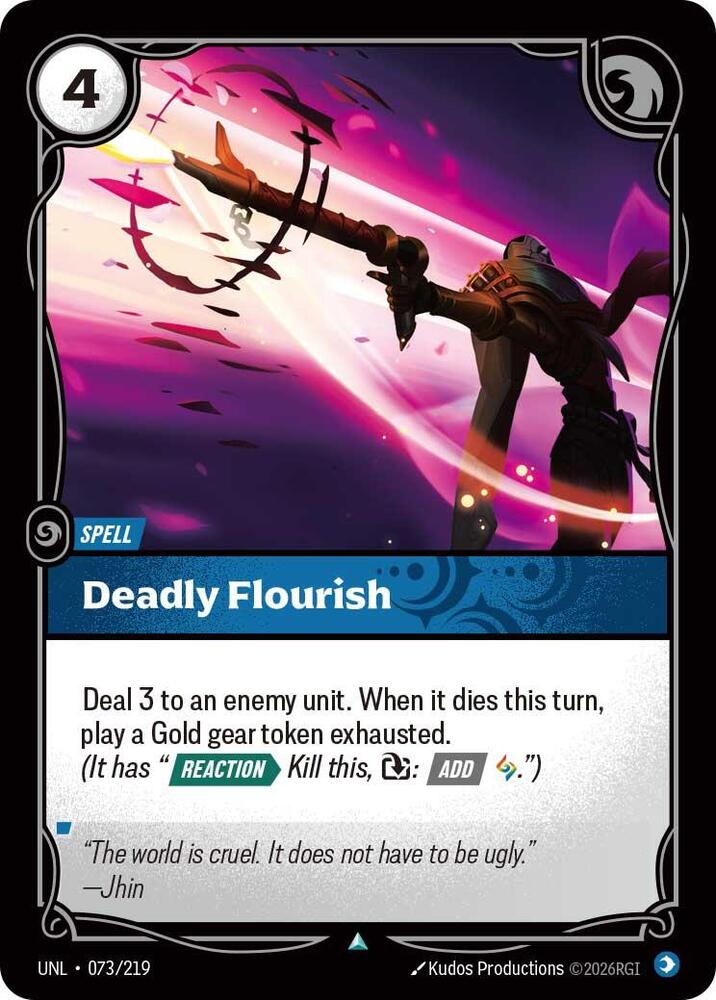 Deadly Flourish 073/219 card from Unleashed