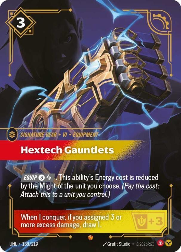 Hextech Gauntlets 188/219 card from Unleashed