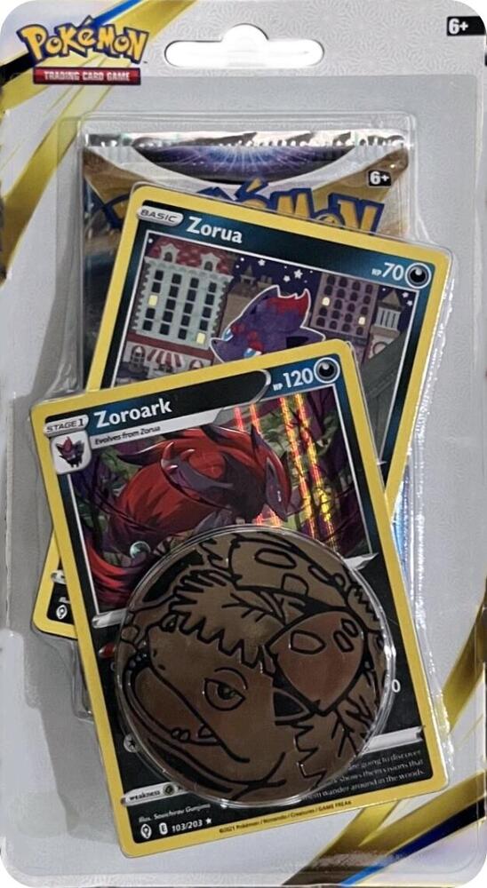 Brilliant Stars Premium Checklane Blister [Zoroark] card from SWSH09: Brilliant Stars