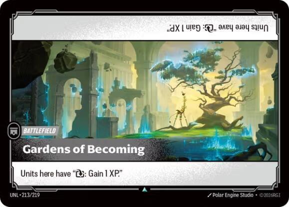 Gardens of Becoming 213/219 card from Unleashed
