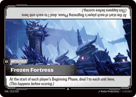Frozen Fortress 212/219 card from Unleashed