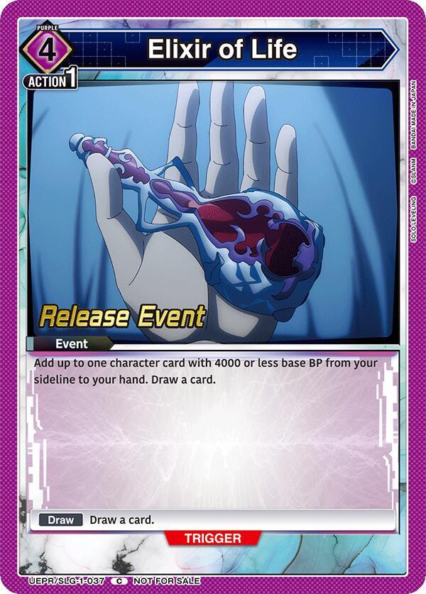Elixir of Life UE17BT/SLG-1-037 card from UE17BT: SOLO LEVELING Release Event Cards