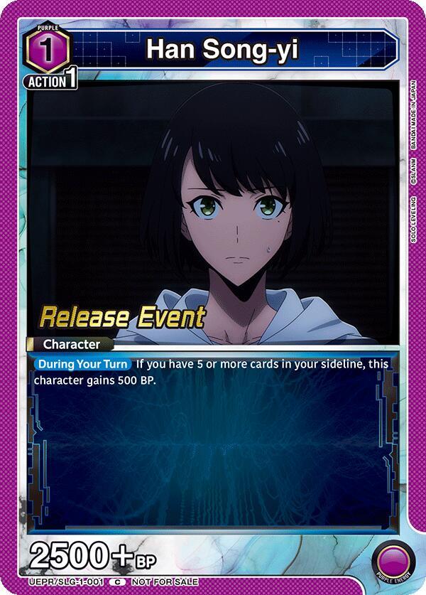 Han Song-yi UE17BT/SLG-1-001 card from UE17BT: SOLO LEVELING Release Event Cards
