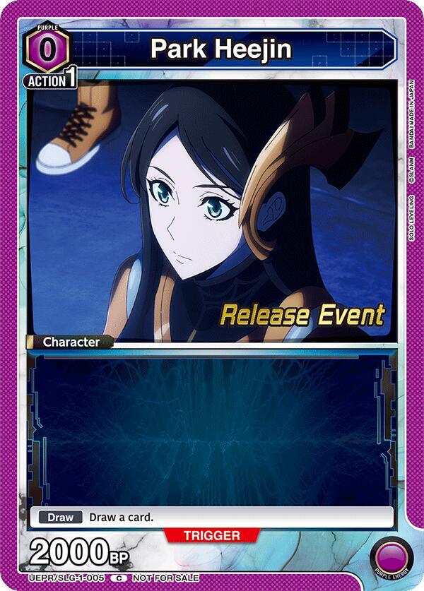 Park Heejin UE17BT/SLG-1-005 card from UE17BT: SOLO LEVELING Release Event Cards