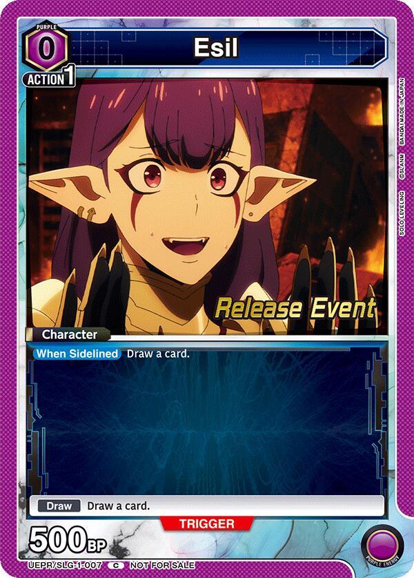 Esil UE17BT/SLG-1-007 card from UE17BT: SOLO LEVELING Release Event Cards
