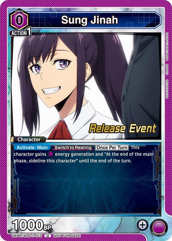 Sung Jinah UE17BT/SLG-1-013 card from UE17BT: SOLO LEVELING Release Event Cards