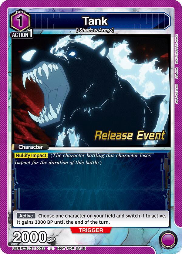 Tank UE17BT/SLG-1-032 card from UE17BT: SOLO LEVELING Release Event Cards