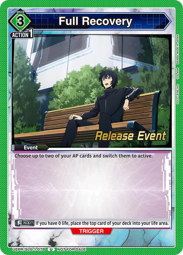 Full Recovery UE17BT/SLG-1-078 card from UE17BT: SOLO LEVELING Release Event Cards