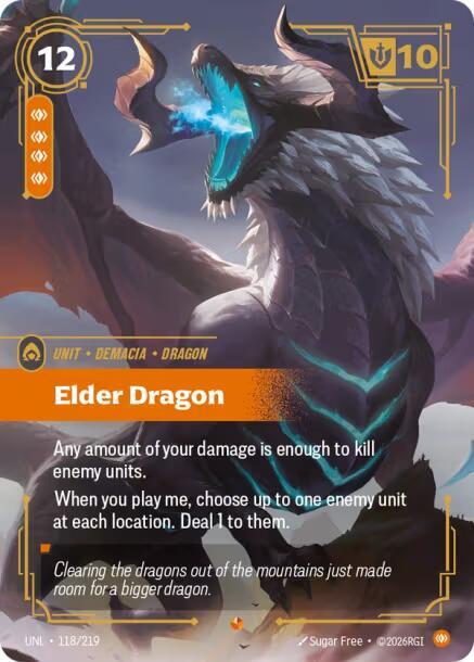 Elder Dragon 118/219 card from Unleashed