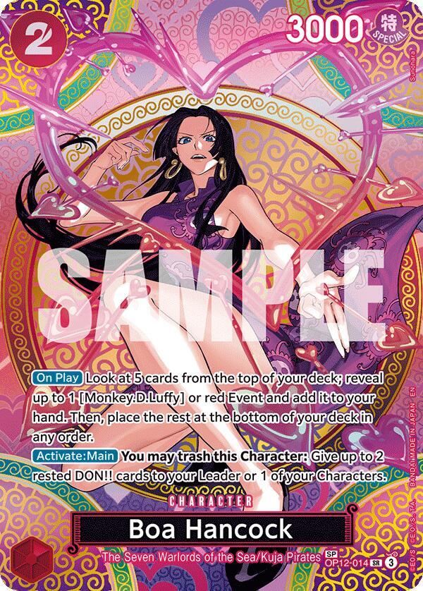 Boa Hancock (SP) OP12-014 card from Adventure on Kami's Island