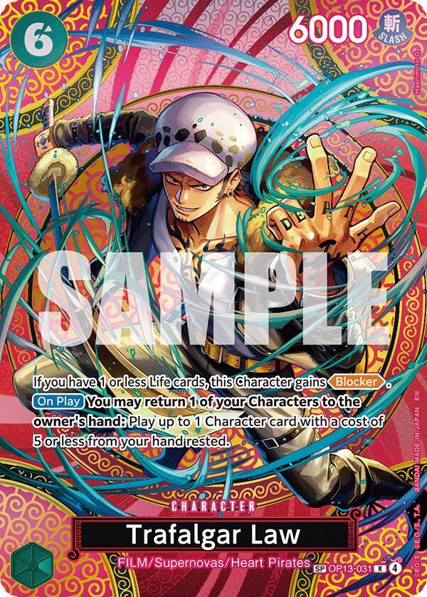 Trafalgar Law (SP) OP13-031 card from Adventure on Kami's Island