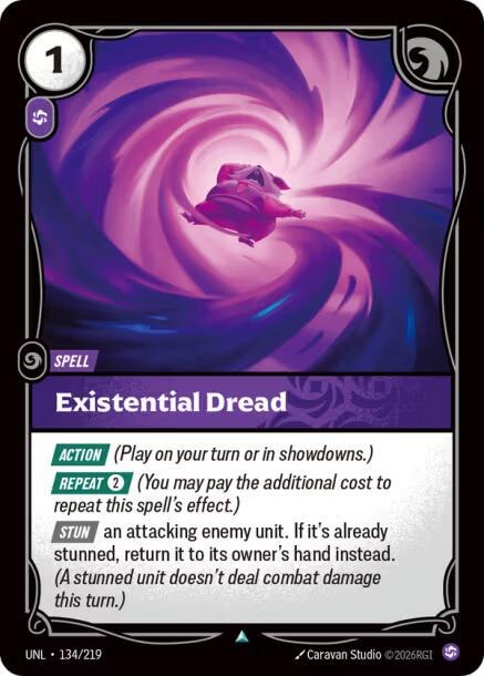 Existential Dread 134/219 card from Unleashed
