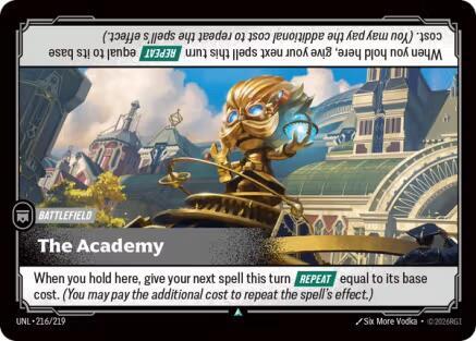 The Academy 216/219 card from Unleashed
