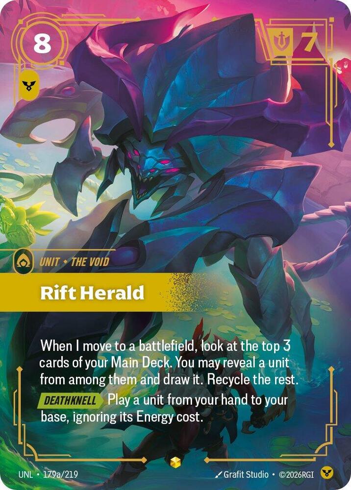 Rift Herald (Alternate Art) 179a/219 card from Unleashed