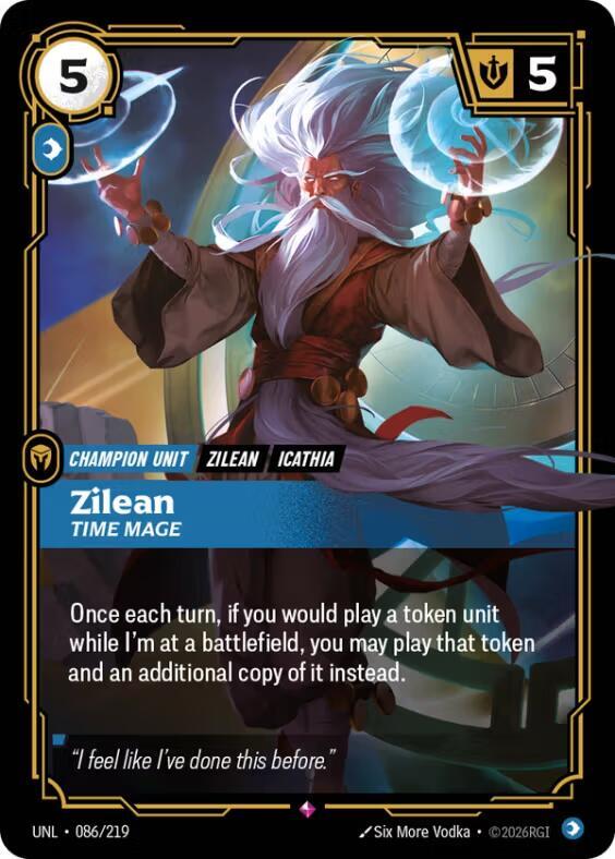 Zilean - Time Mage 086/219 card from Unleashed