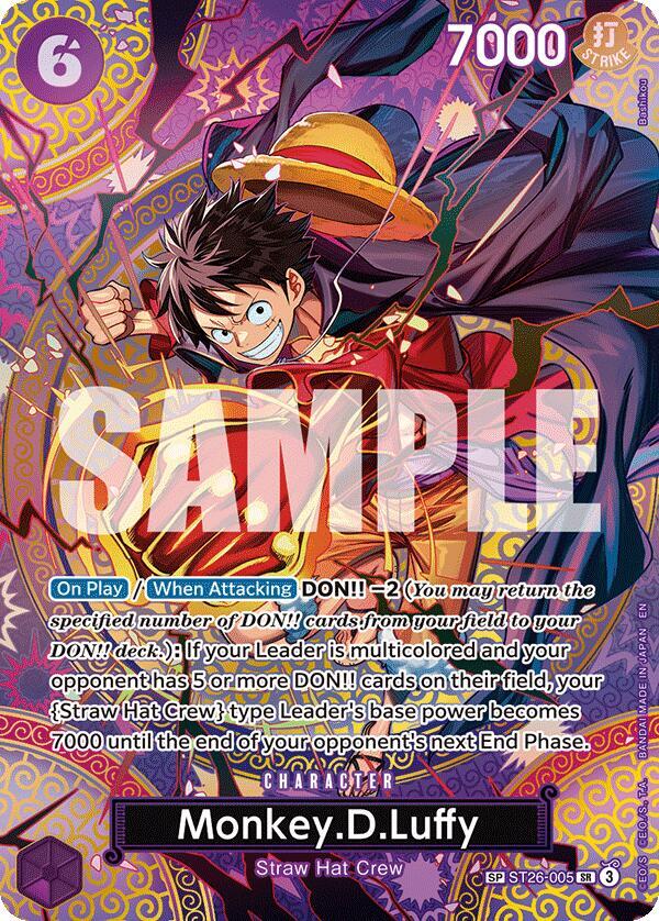 Monkey.D.Luffy (SP) ST26-005 card from Adventure on Kami's Island