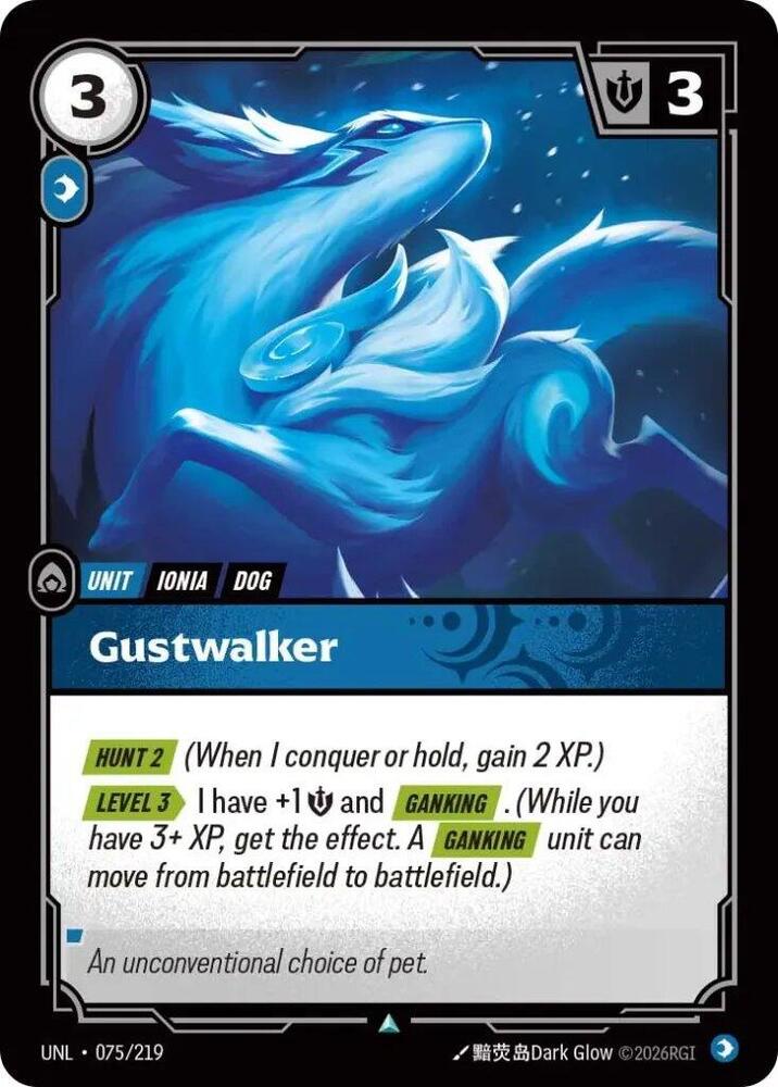 Gustwalker 075/219 card from Unleashed