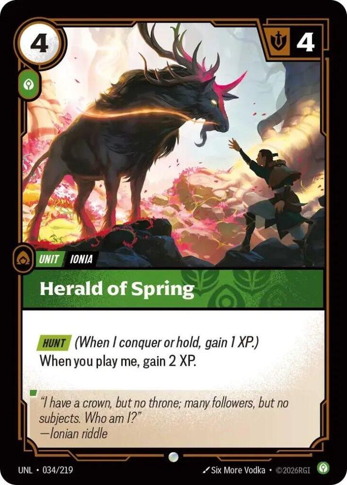 Herald of Spring 034/219 card from Unleashed