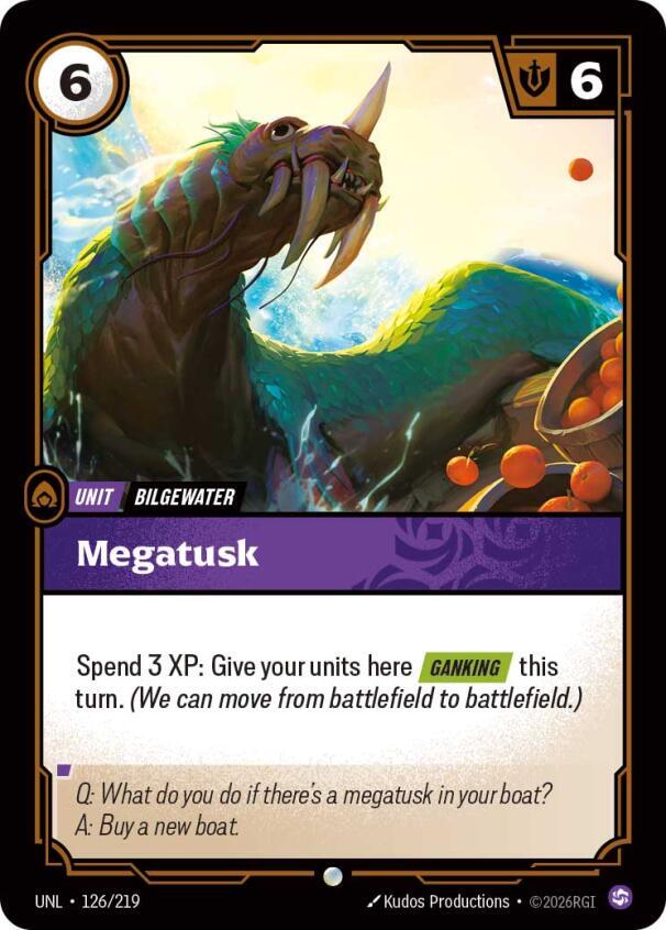 Megatusk 126/219 card from Unleashed