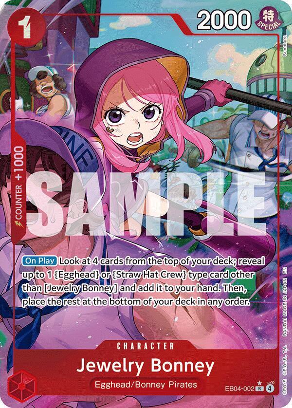 Jewelry Bonney (Alternate Art) EB04-002 card from Adventure on Kami's Island