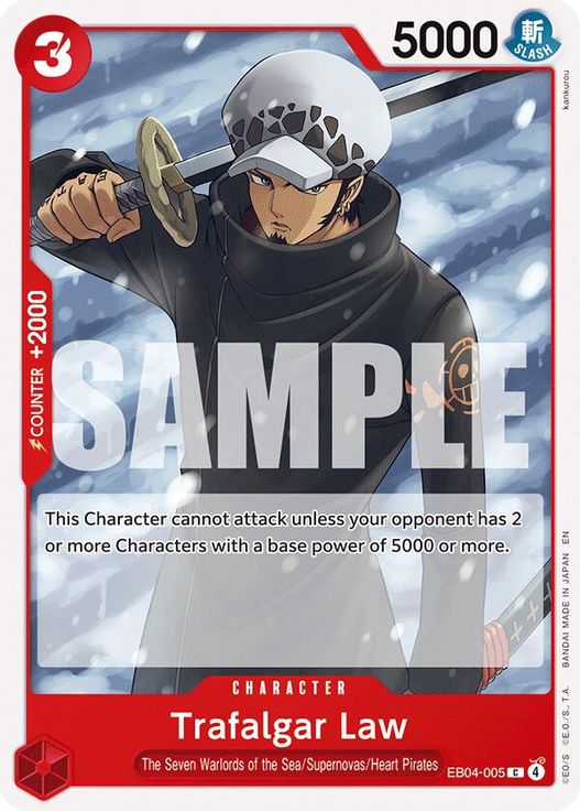 Trafalgar Law EB04-005 card from Adventure on Kami's Island
