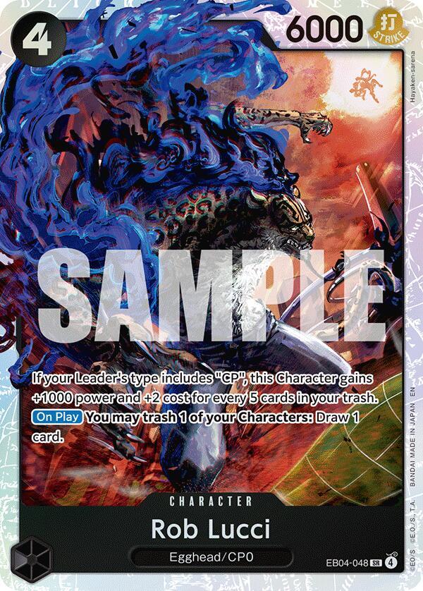 Rob Lucci EB04-048 card from Adventure on Kami's Island