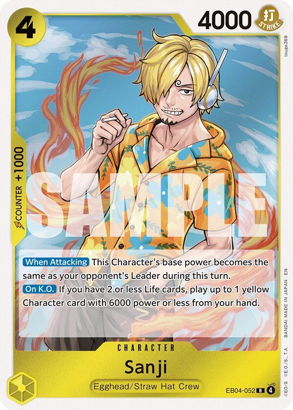 Sanji EB04-052 card from Adventure on Kami's Island