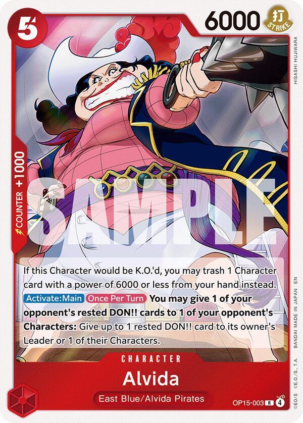 Alvida OP15-003 card from Adventure on Kami's Island