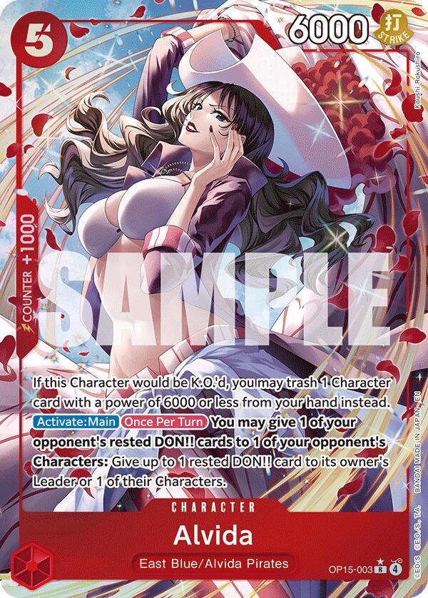 Alvida (Alternate Art) OP15-003 card from Adventure on Kami's Island