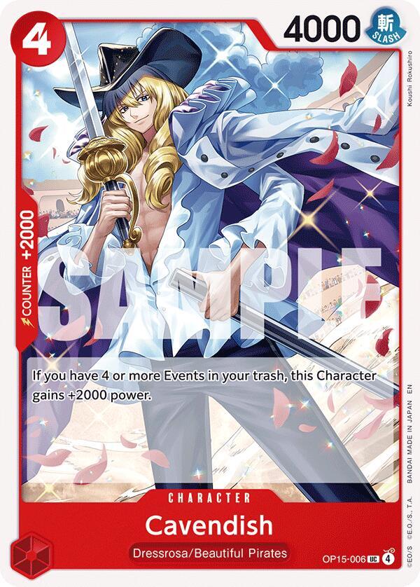 Cavendish OP15-006 card from Adventure on Kami's Island