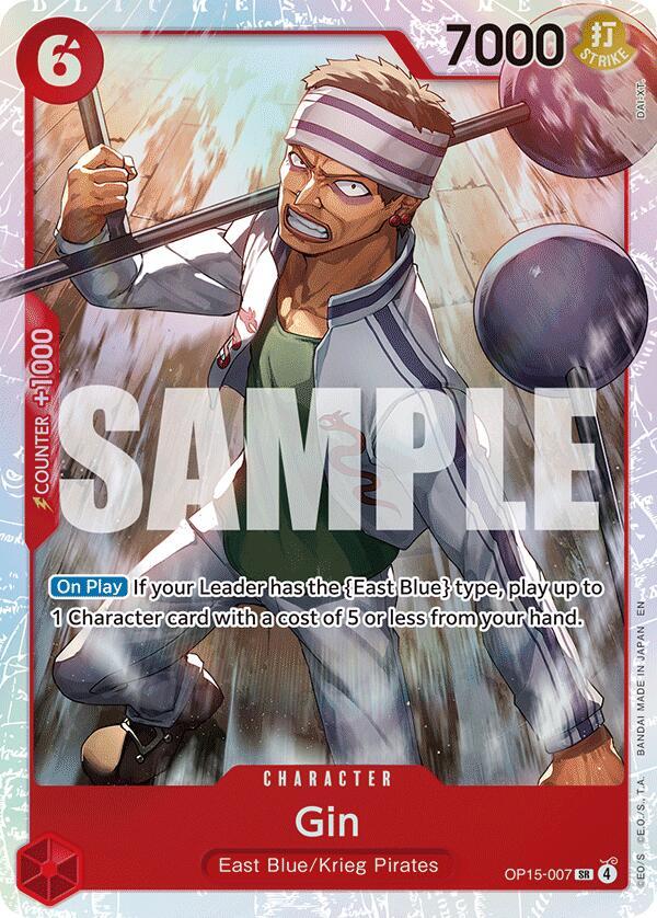 Gin OP15-007 card from Adventure on Kami's Island