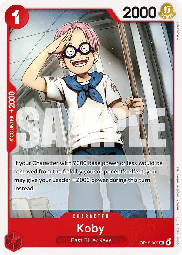 Koby OP15-009 card from Adventure on Kami's Island