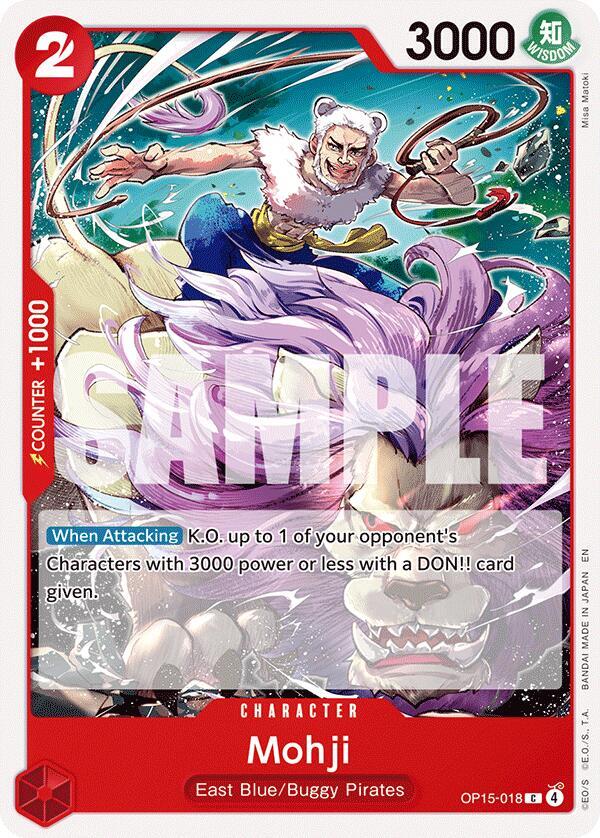 Mohji OP15-018 card from Adventure on Kami's Island